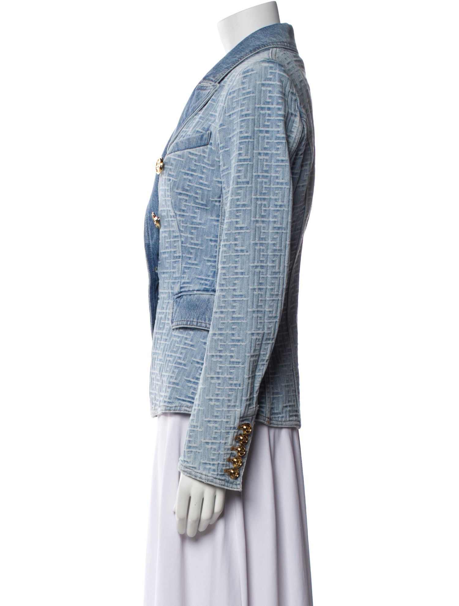 Balmain Tweed Pattern Blazer w/ Tags