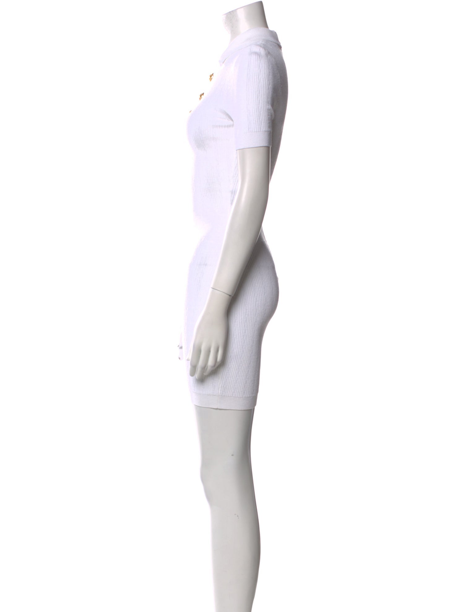 Balmain Mock Neck Mini Dress