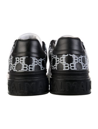 Balmain Leather Printed Sneakers