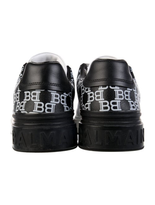 Balmain Leather Printed Sneakers