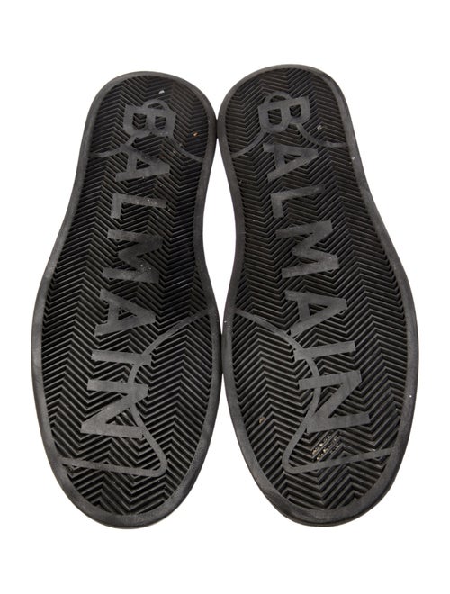 Balmain Leather Printed Sneakers