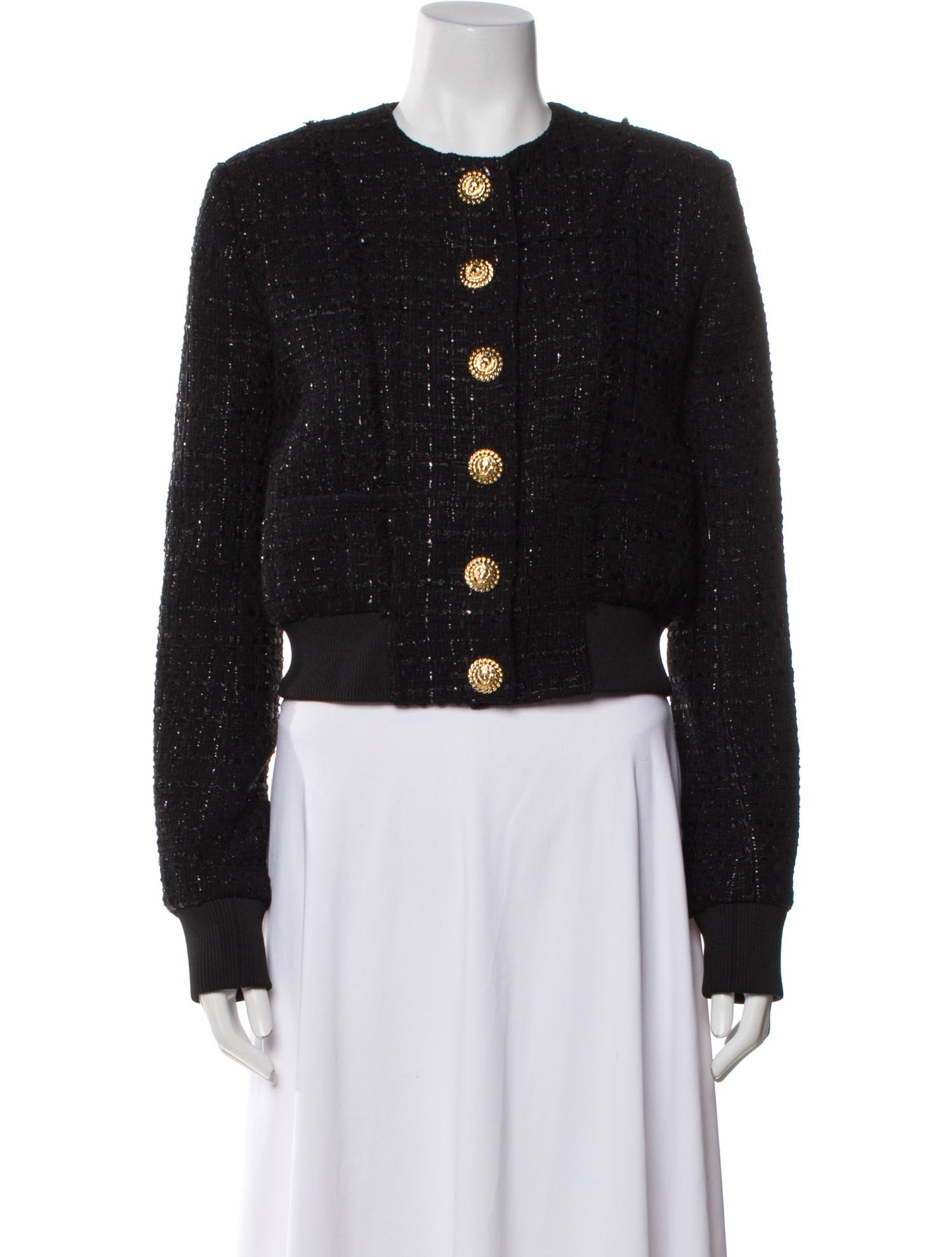 Balmain Tweed Pattern Evening Jacket