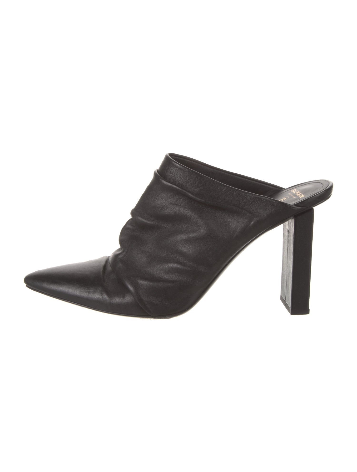 Balmain Leather Mules