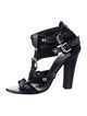 Balmain Canvas T-Strap Sandals