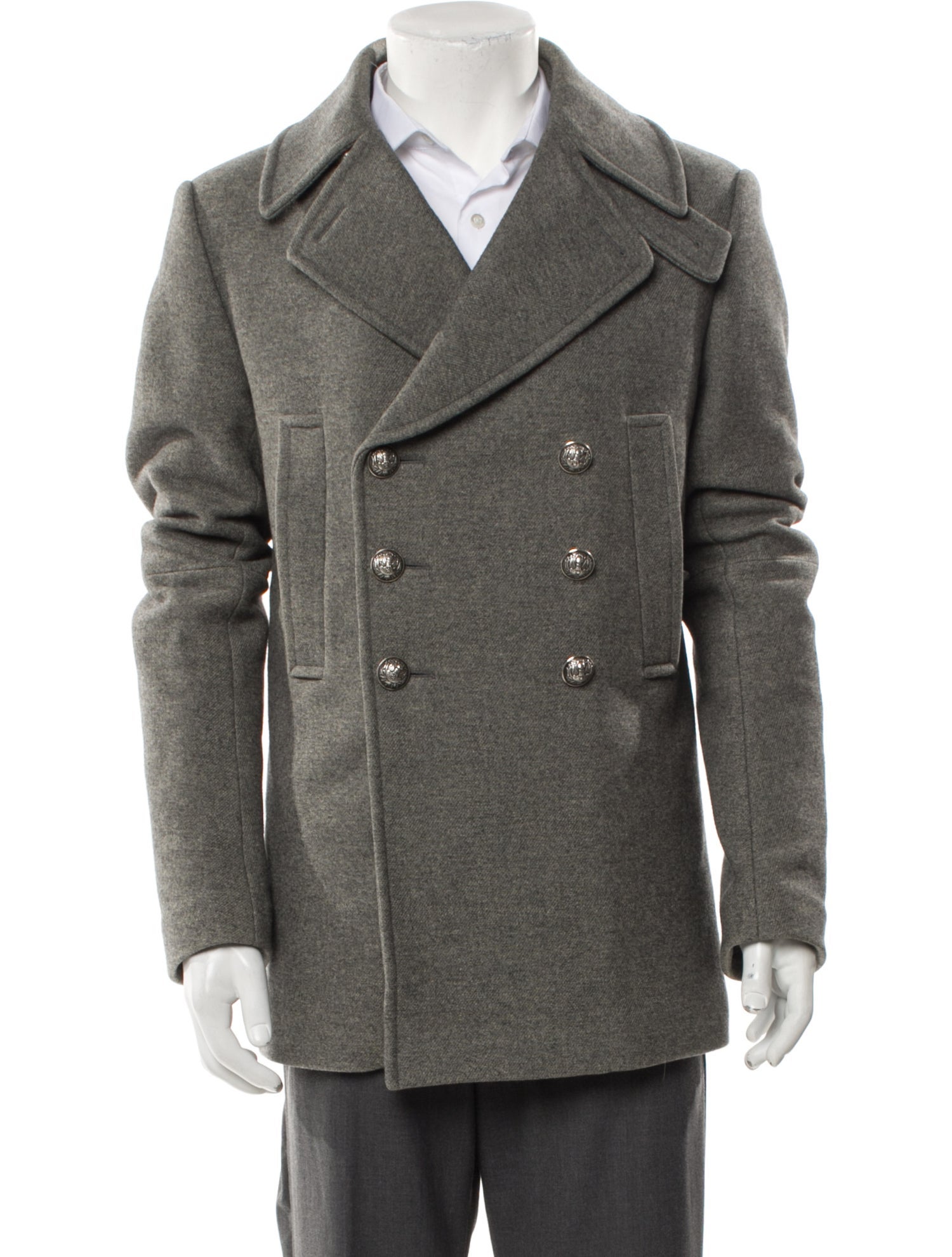 Balmain Lambswool Peacoat