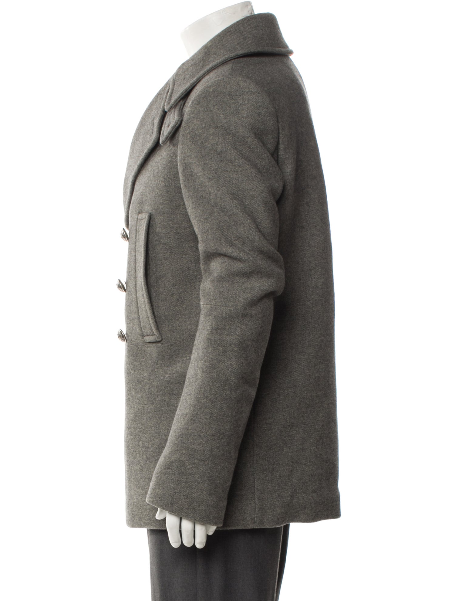 Balmain Lambswool Peacoat