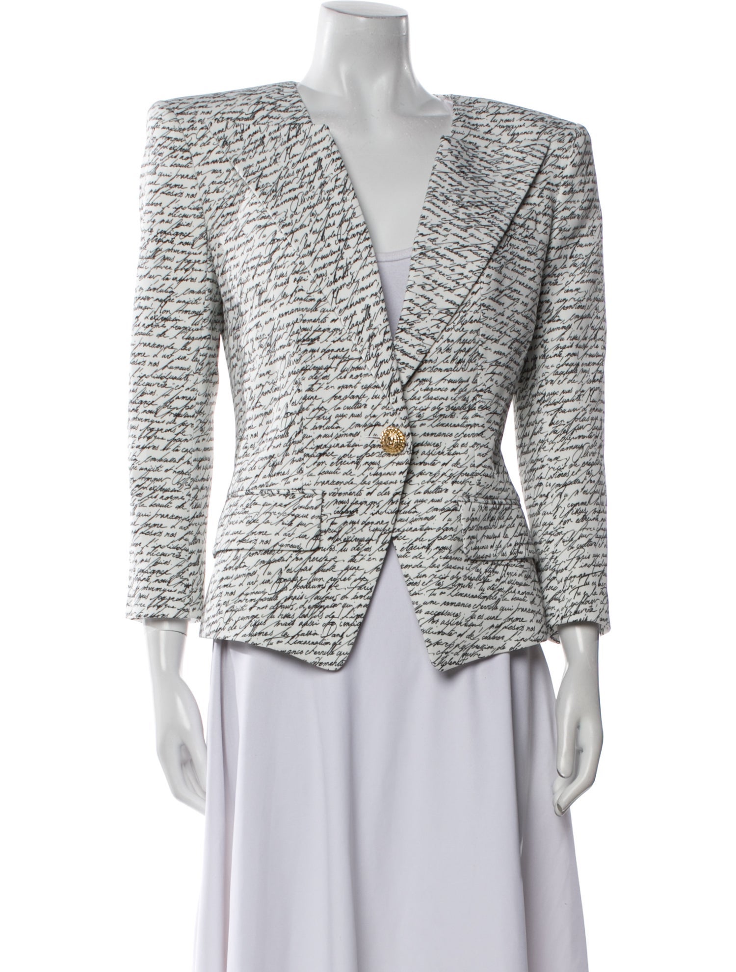 Balmain Tweed Pattern Evening Jacket w/ Tags