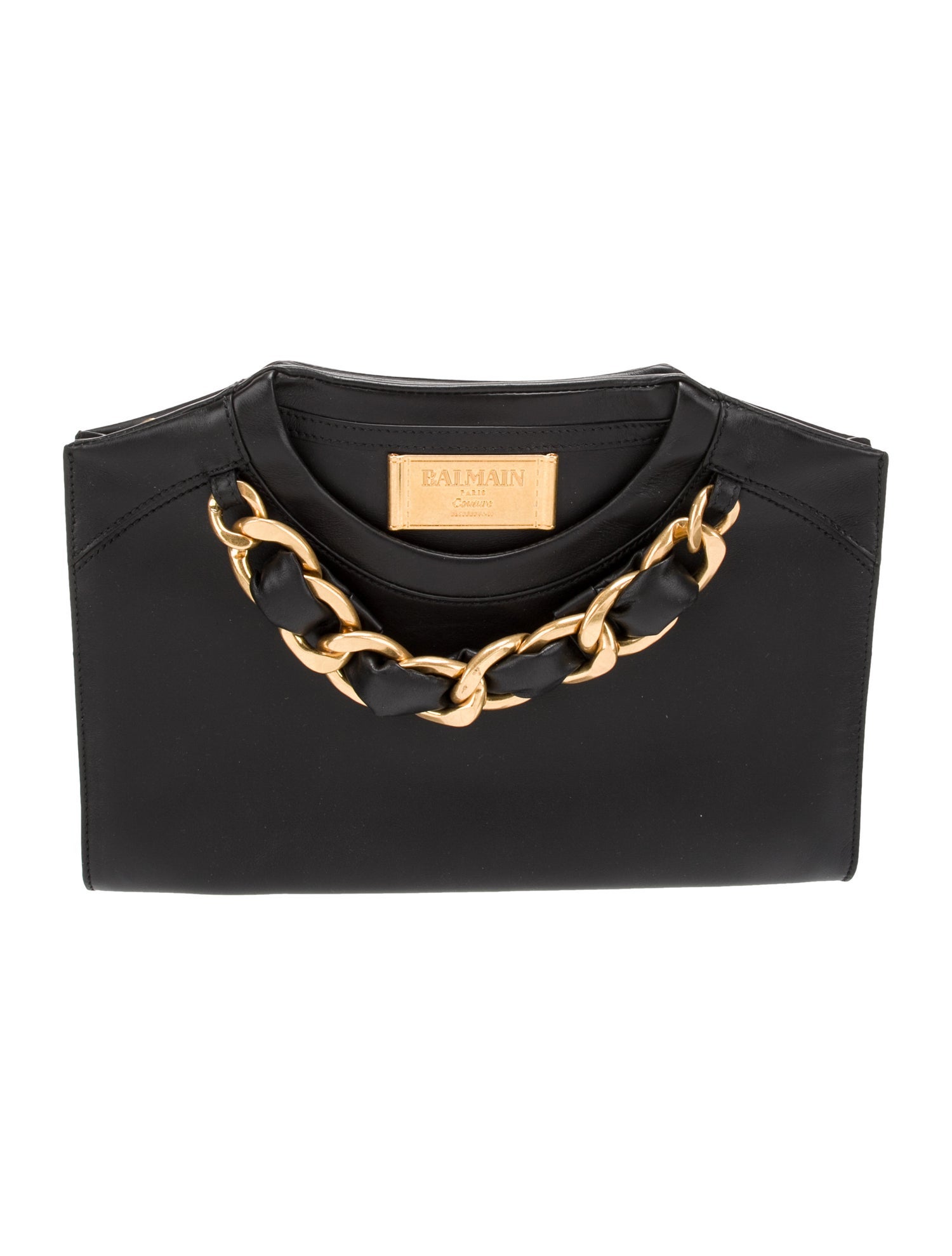 Balmain Leather Evening Bag