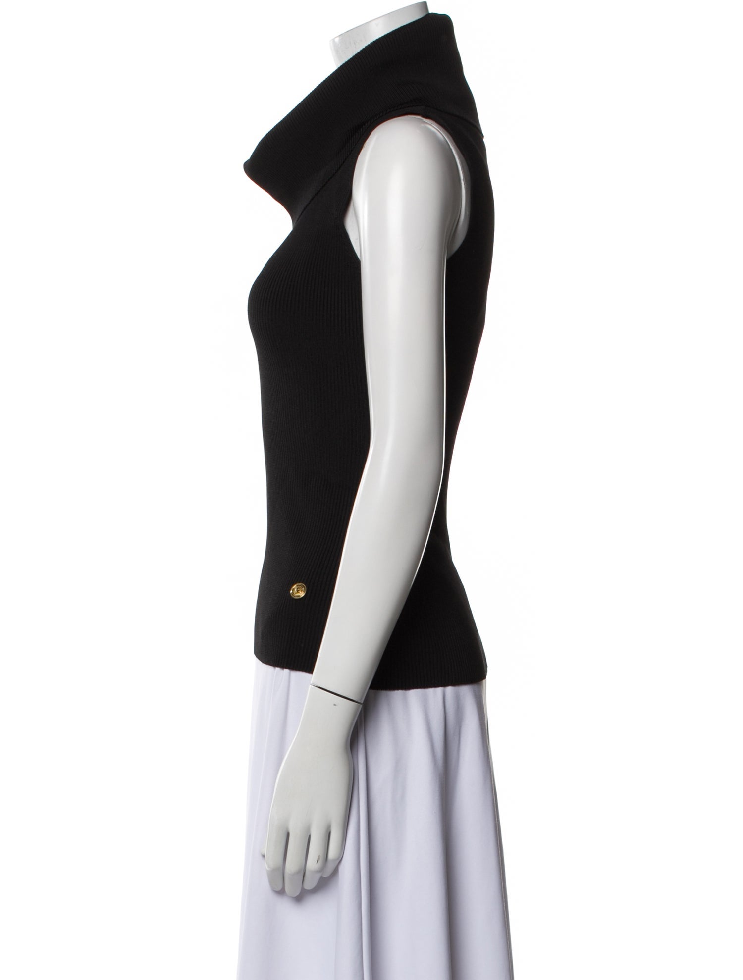 Balmain Turtleneck Sleeveless Top