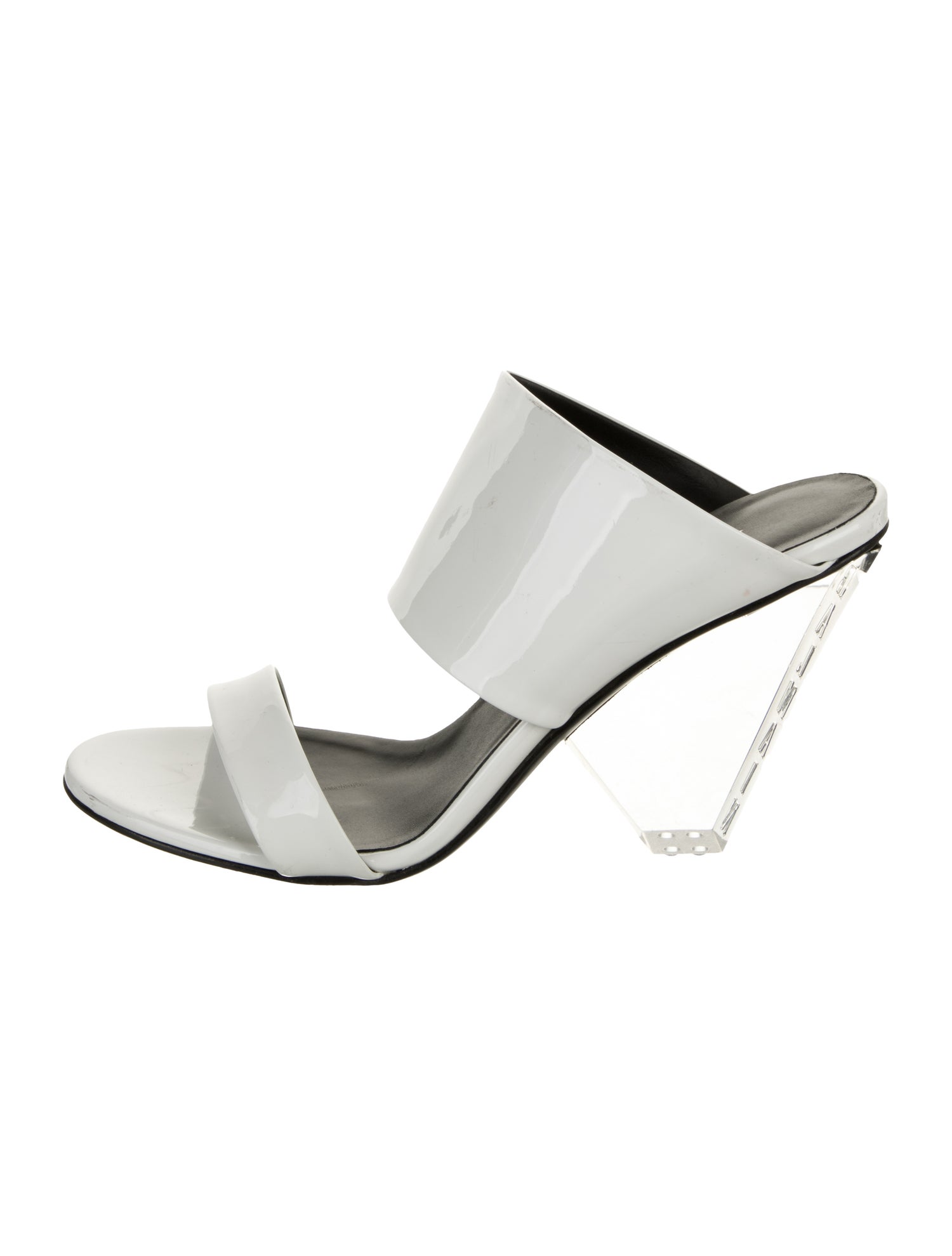 Balmain Patent Leather Slides