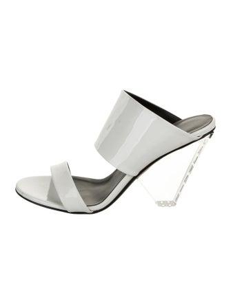 Balmain Patent Leather Slides