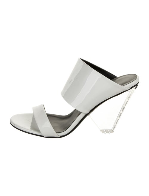 Balmain Patent Leather Slides