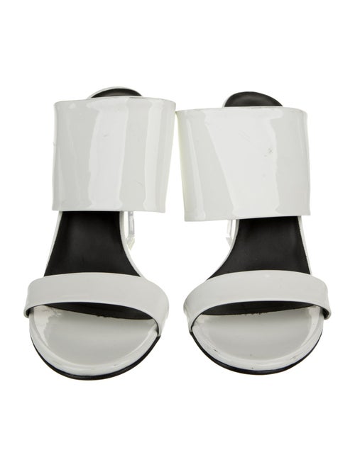 Balmain Patent Leather Slides