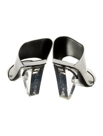 Balmain Patent Leather Slides