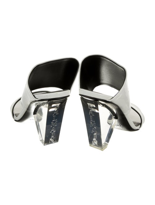 Balmain Patent Leather Slides
