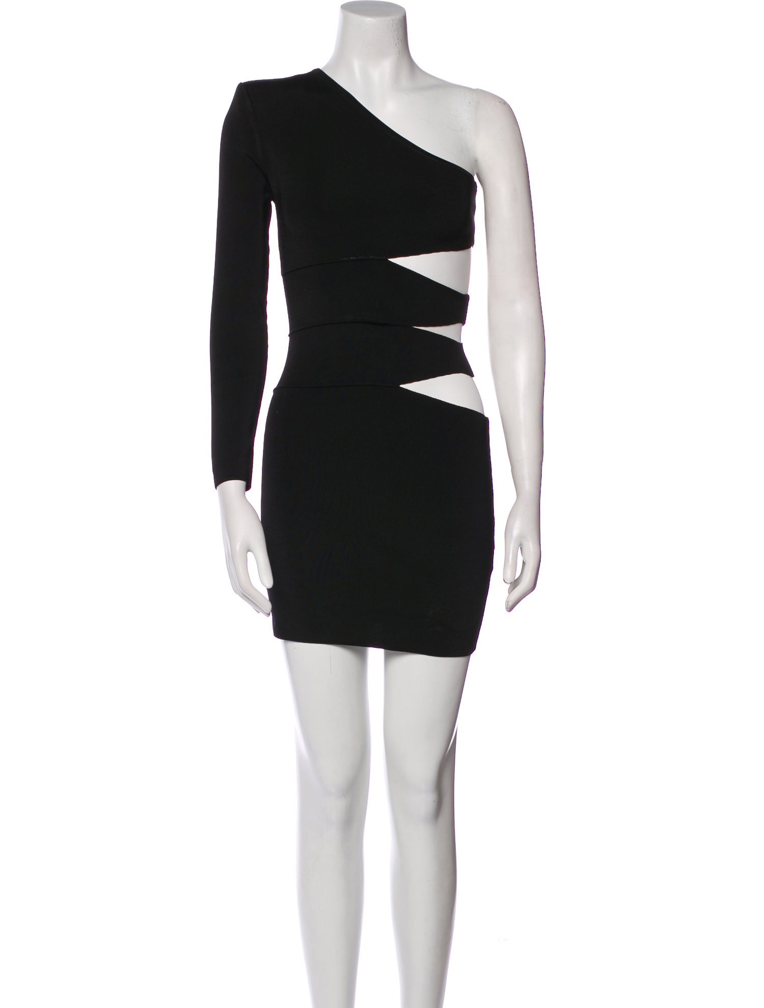 Balmain One-Shoulder Mini Dress