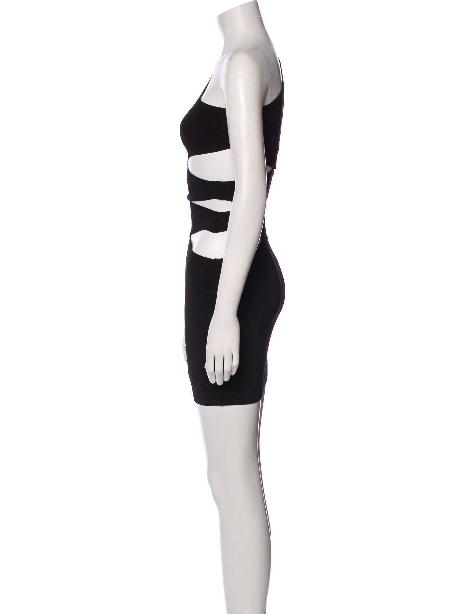 Balmain One-Shoulder Mini Dress