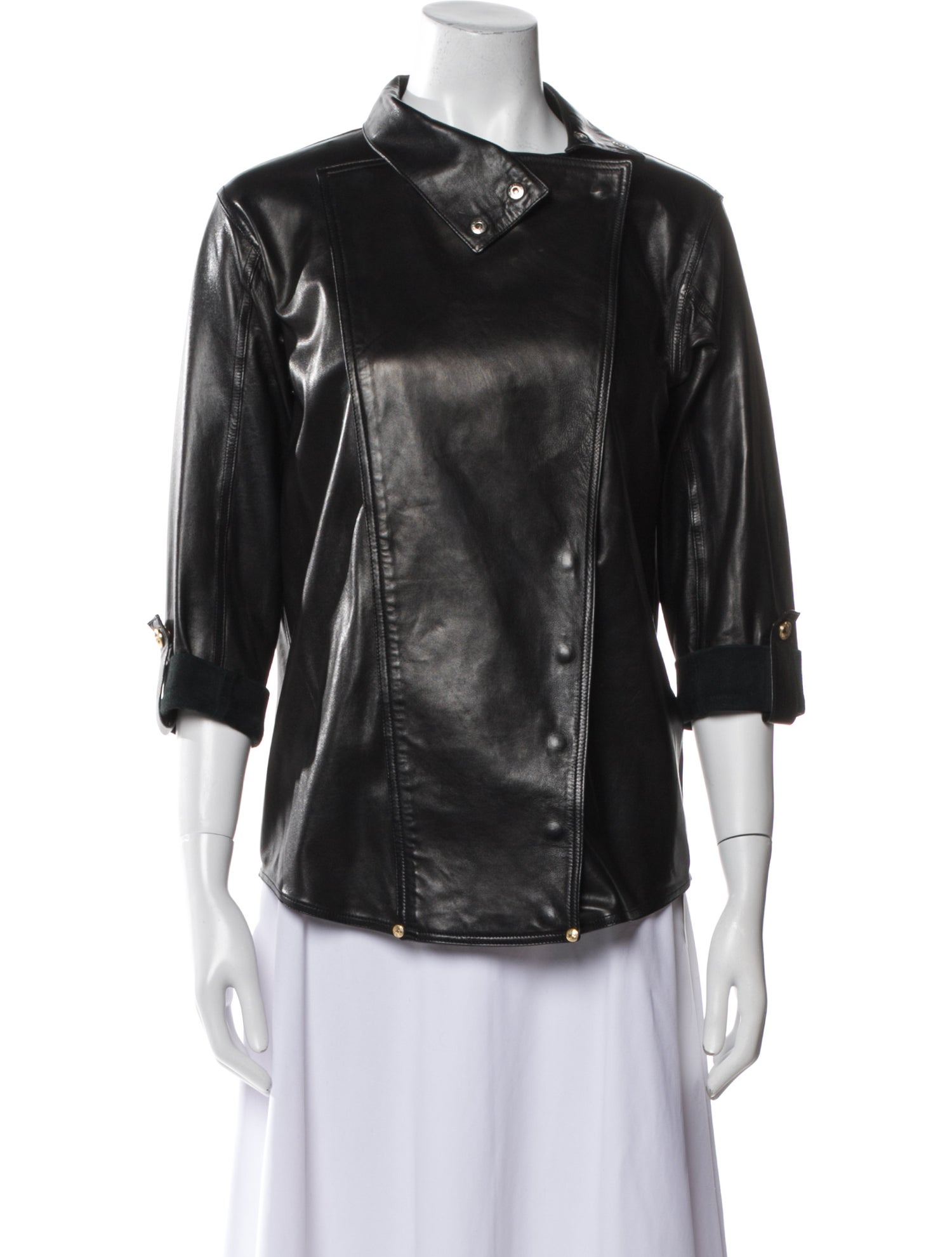 Balmain Leather Biker Jacket