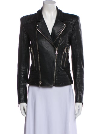 Balmain Leather Biker Jacket