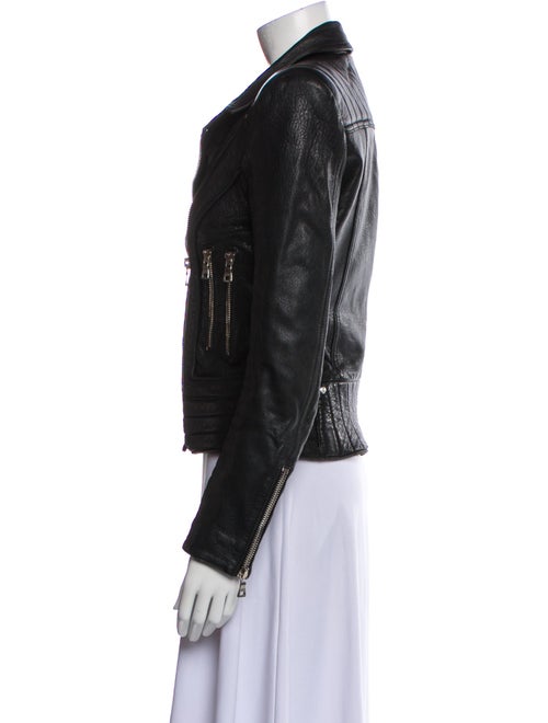 Balmain Leather Biker Jacket