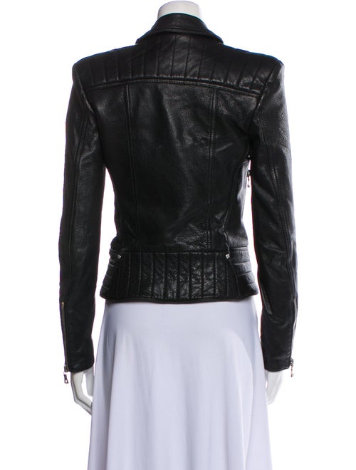 Balmain Leather Biker Jacket