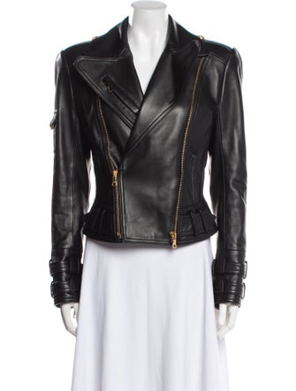 Balmain Leather Biker Jacket