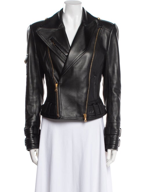 Balmain Leather Biker Jacket
