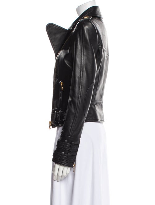 Balmain Leather Biker Jacket