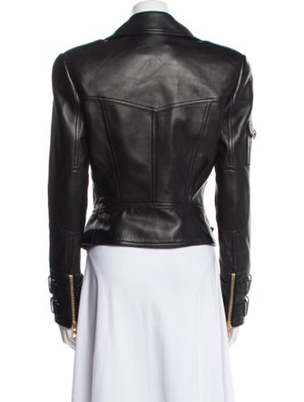 Balmain Leather Biker Jacket