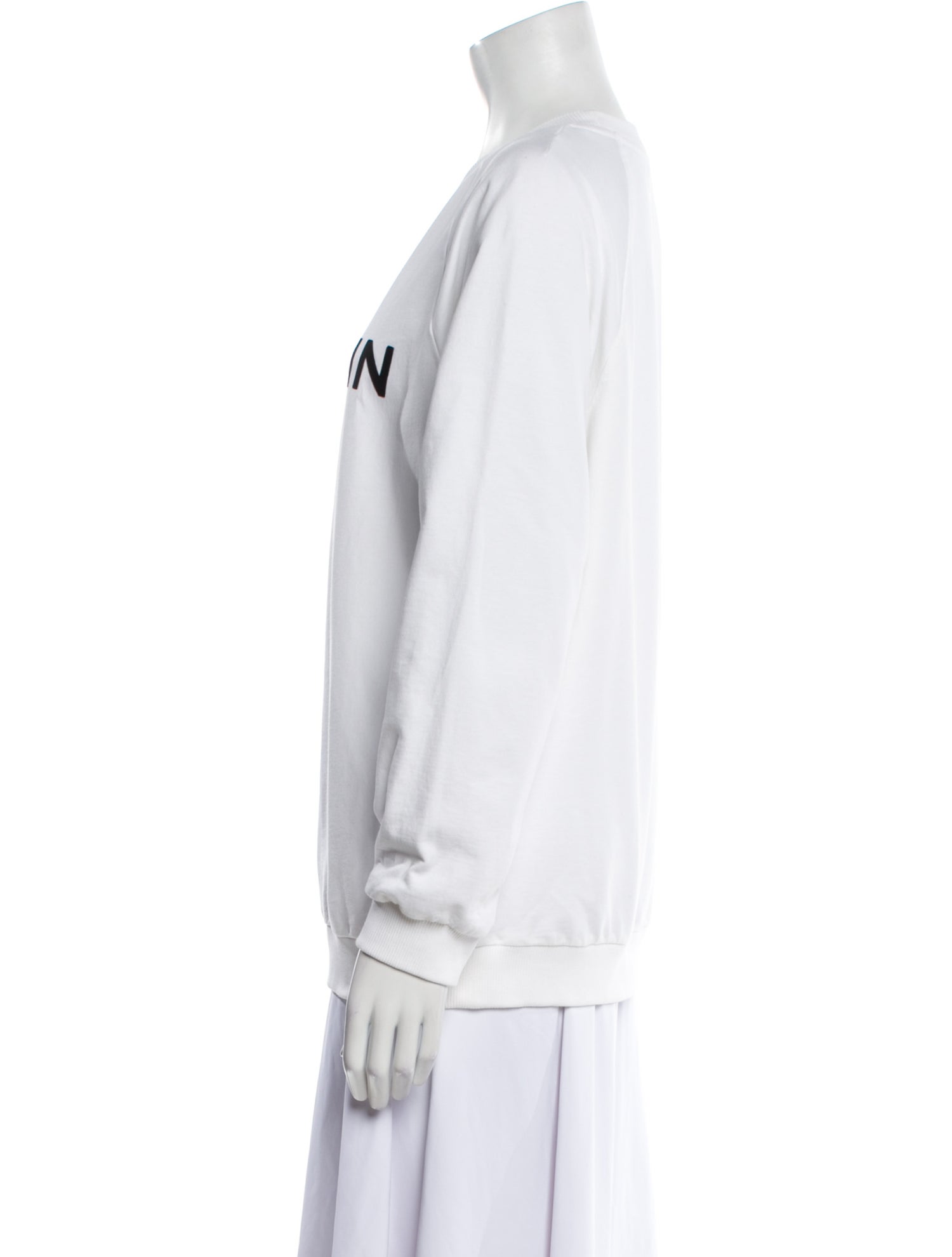 Balmain Graphic Print Crew Neck Sweatshirt