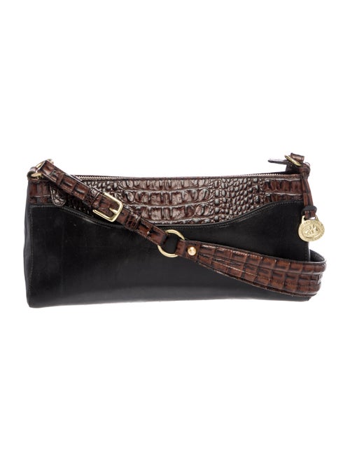 Brahmin Leather Marcy Tuscan Croc Baguette Medium