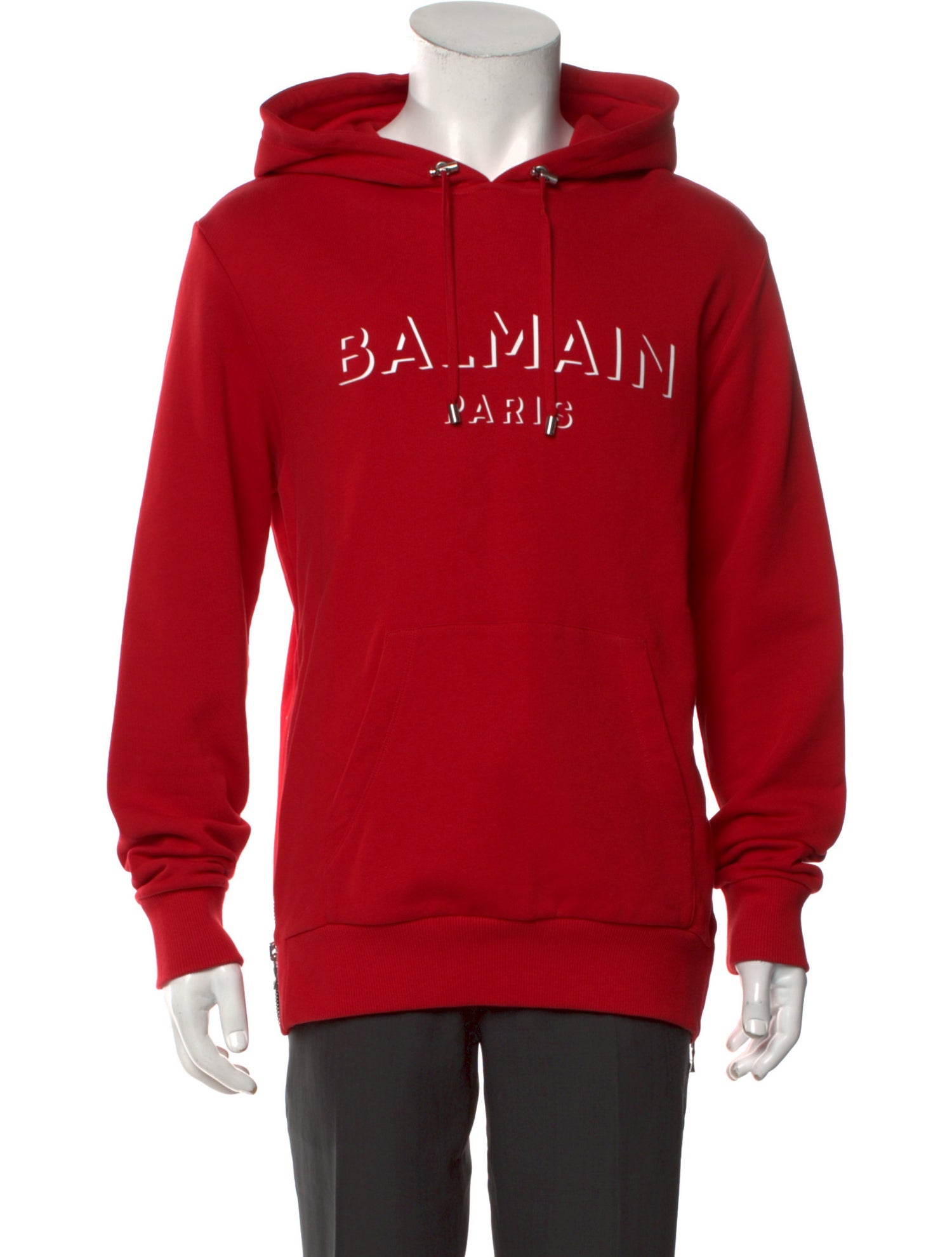 Balmain Graphic Print Crew Neck Hoodie