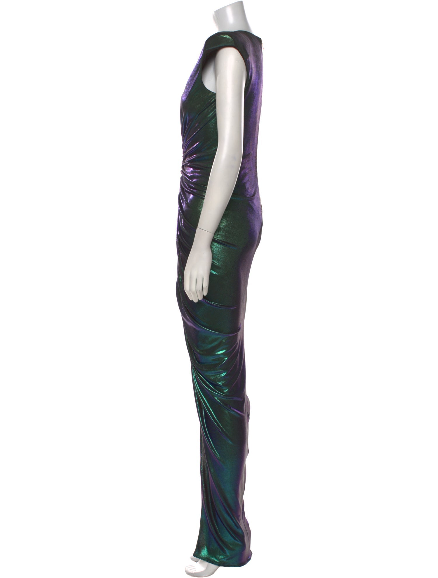 Balmain Printed Long Dress