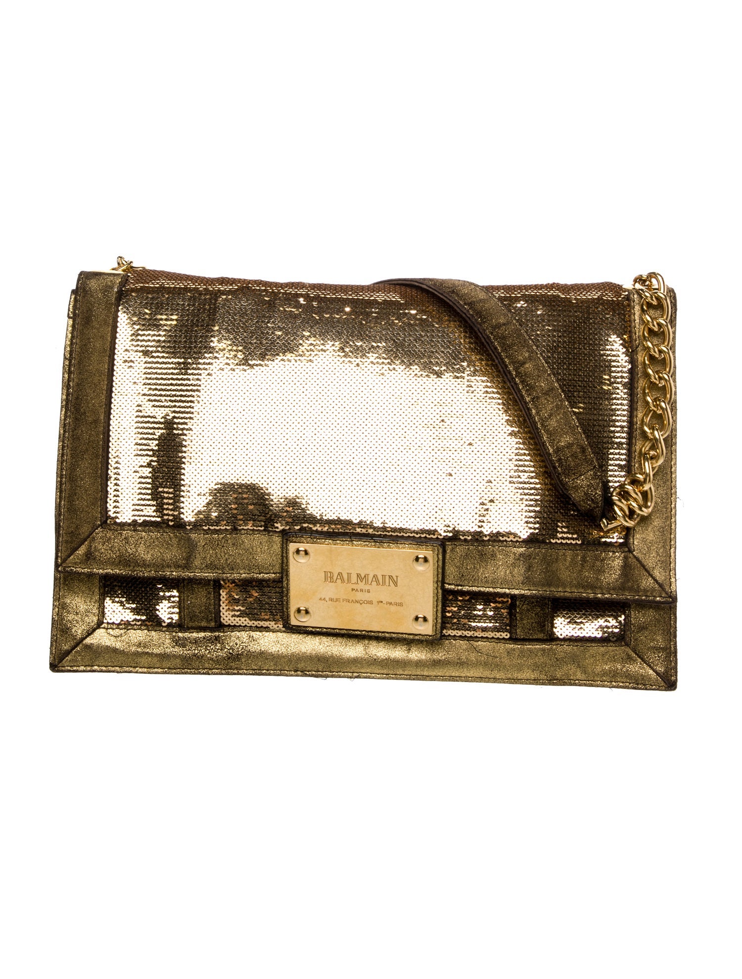 Balmain Sequins Shoulder Bag