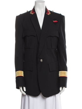Balmain Embroidered Accent Blazer