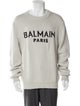 Balmain Wool Graphic Print Pullover