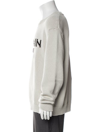 Balmain Wool Graphic Print Pullover