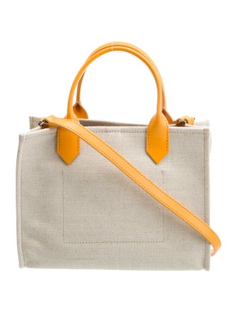Balmain Canvas Top Handle Bag