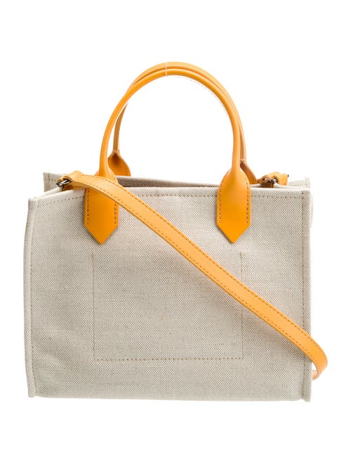 Balmain Canvas Top Handle Bag