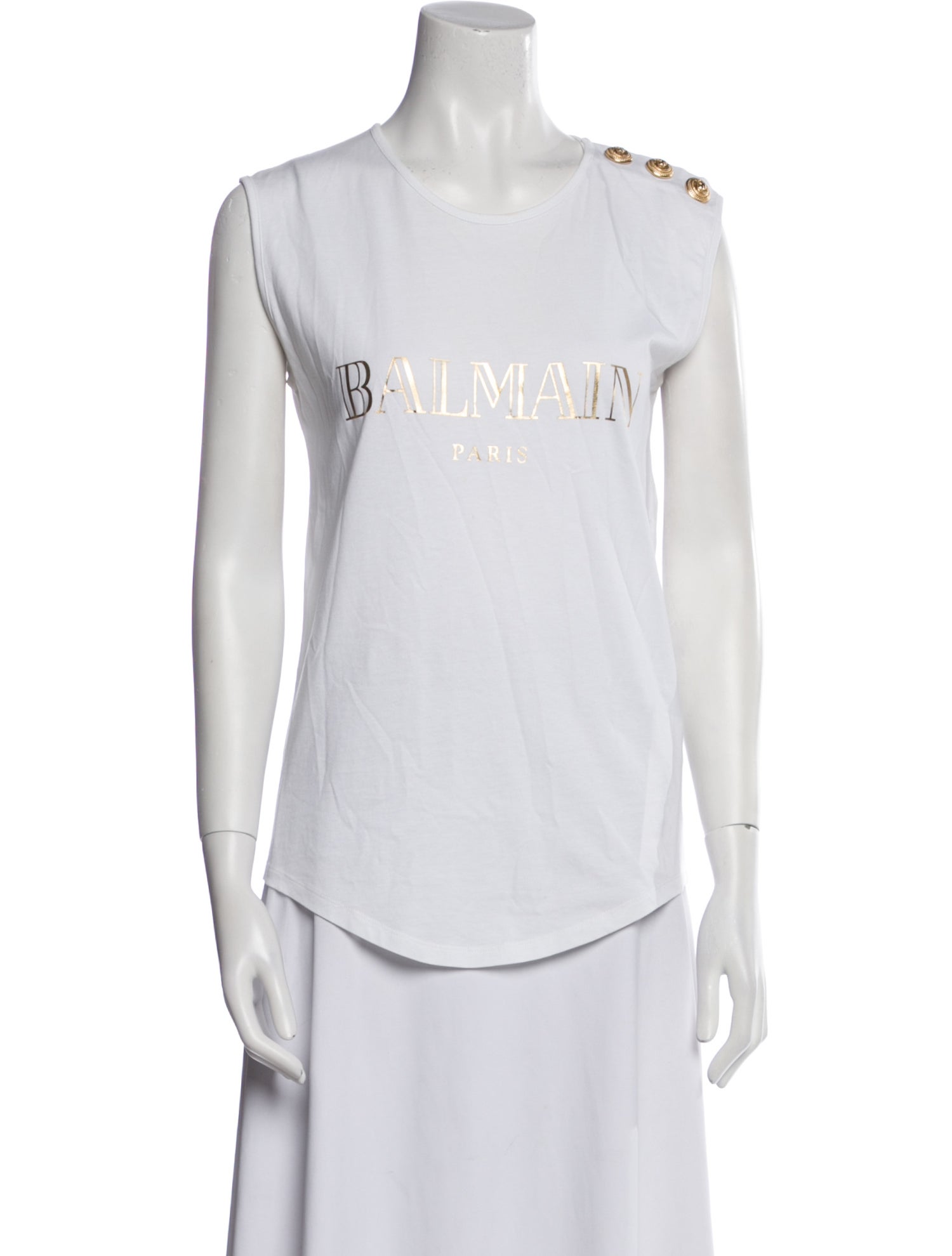 Balmain Graphic Print Crew Neck T-Shirt