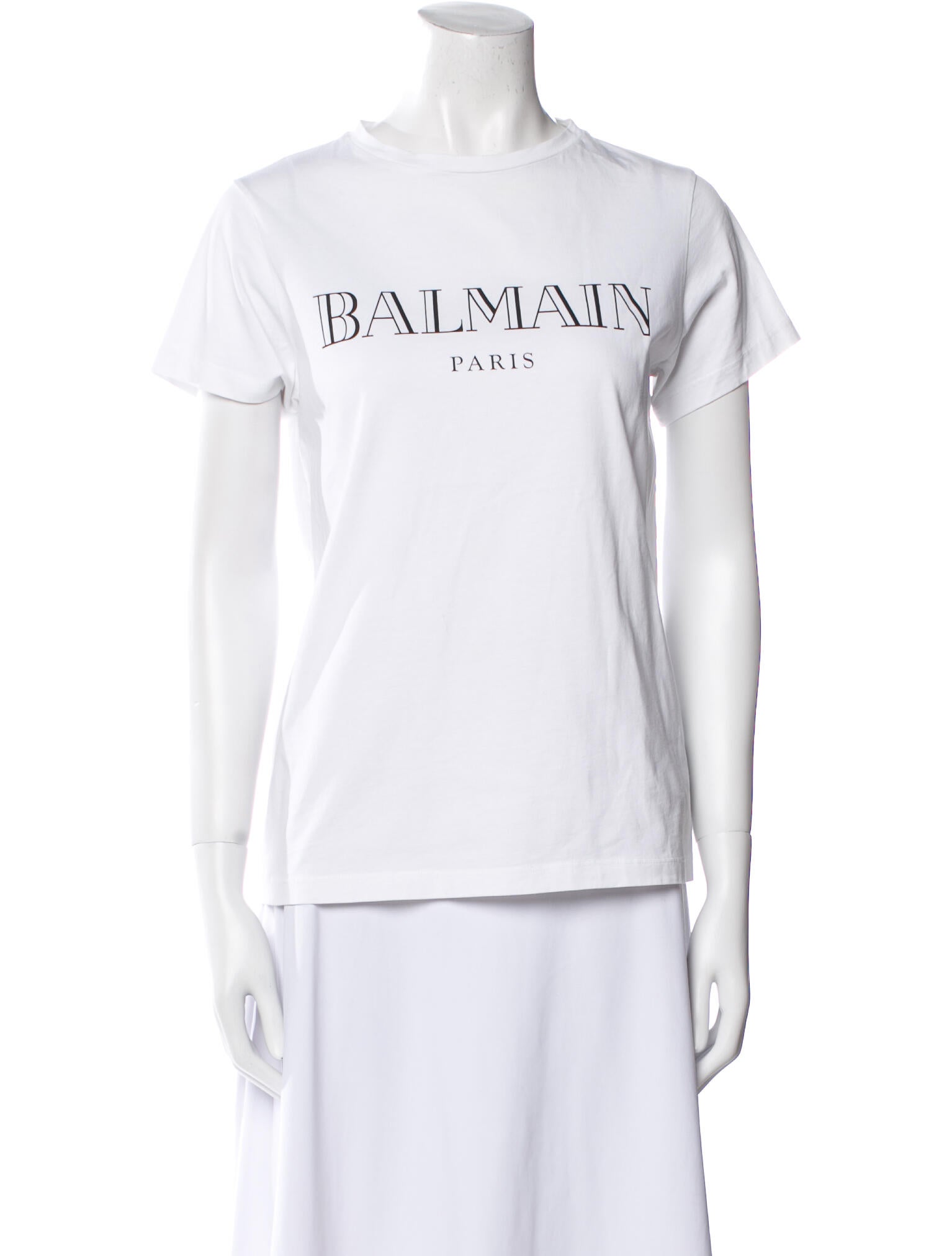Balmain Graphic Print Crew Neck T-Shirt
