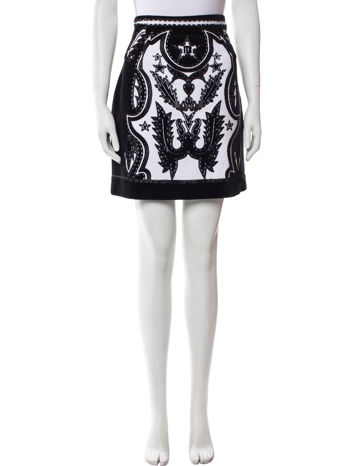 Balmain Printed Mini Skirt