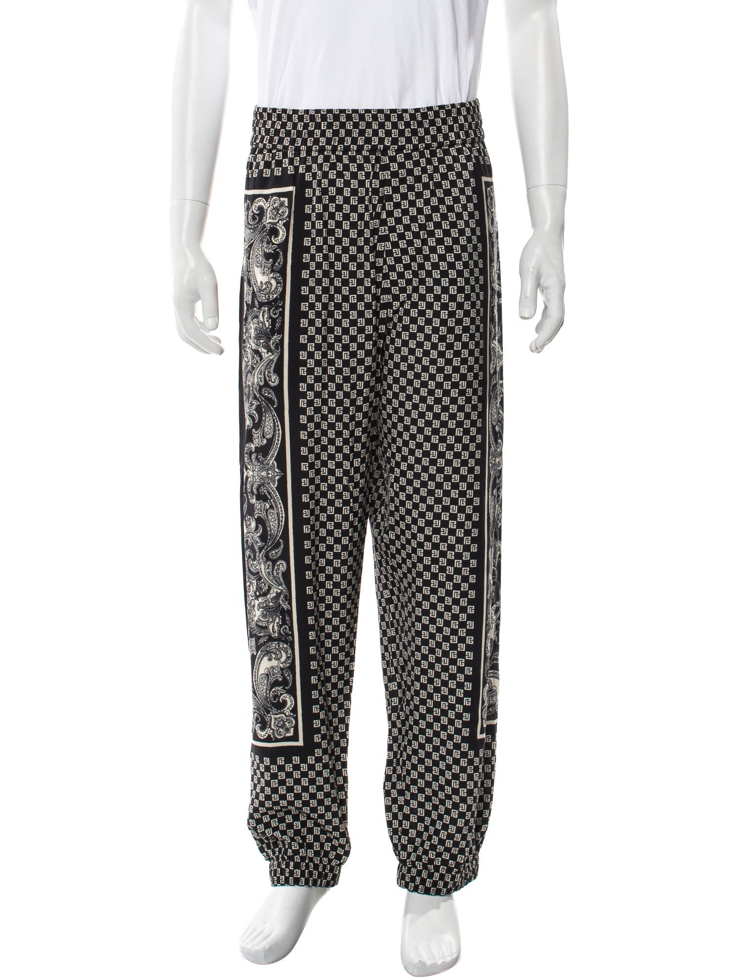 Balmain Graphic Print Pants