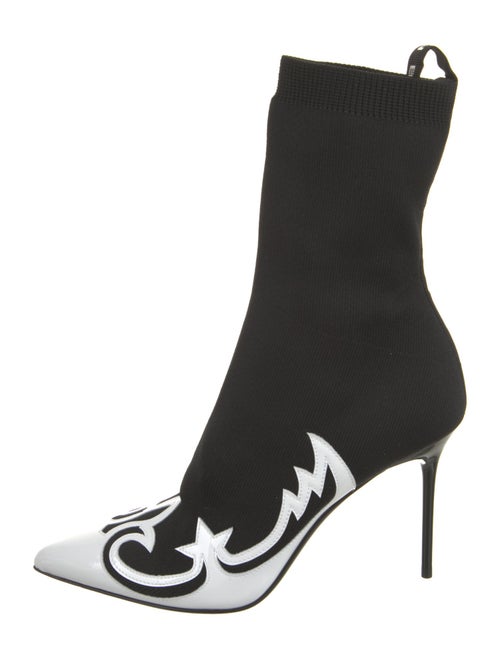 Balmain Graphic Print Sock Boots