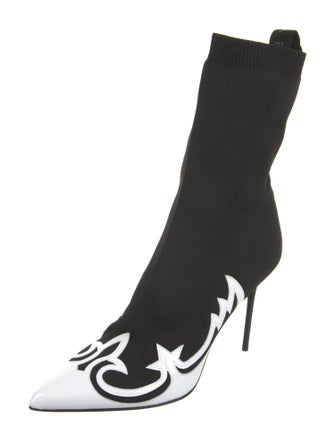 Balmain Graphic Print Sock Boots