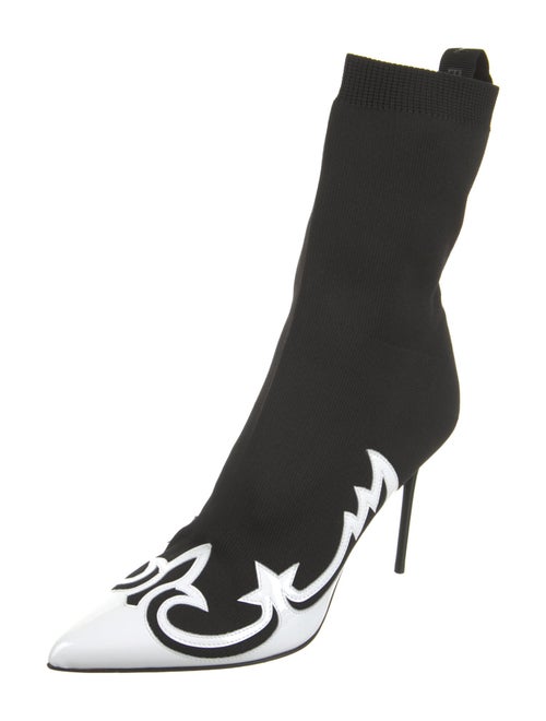 Balmain Graphic Print Sock Boots
