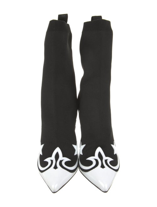 Balmain Graphic Print Sock Boots