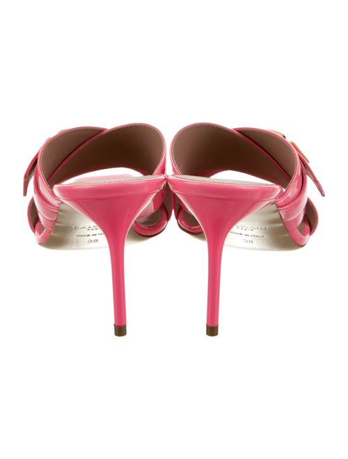 Balmain Patent Leather Printed Slides