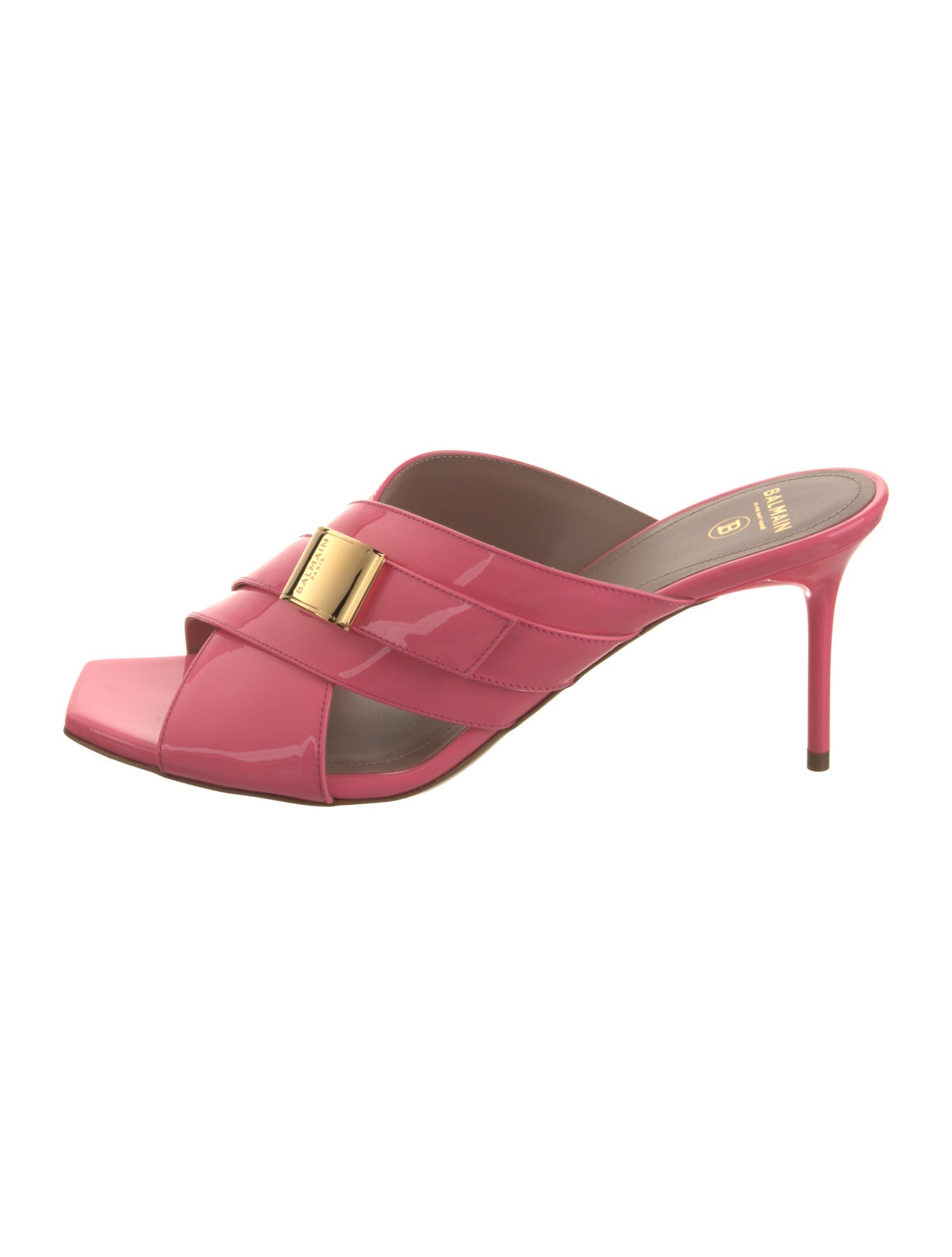 Balmain Patent Leather Sandals