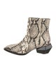 Balmain Snakeskin Animal Print Boots